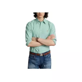 Polo Ralph Lauren Solid Cotton Oxford рубашка с длинным рукавом Мужские рубашки Academy-зеленый MNPOWOV16823630-300 L