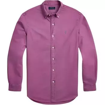 Polo Ralph Lauren Solid Длинный рукав Поло Рубашки мужские Фиолетовый MNPOWOV16823996-650 M