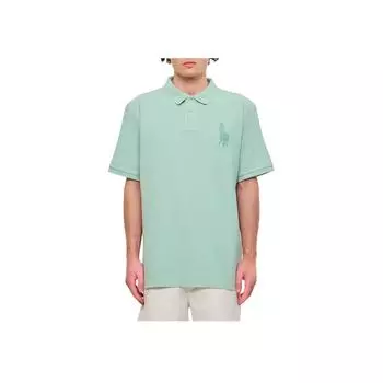 Polo Ralph Lauren Solid Logo Pullover Straight Fit Short Sleeve Polo Shirt Men tops Green 710936508-002 XL