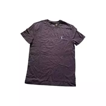 Polo Ralph Lauren Solid Logo Вышитый круглый вырез с коротким рукавом Футболка Мужская Топы Шоколад 710938686-008 S