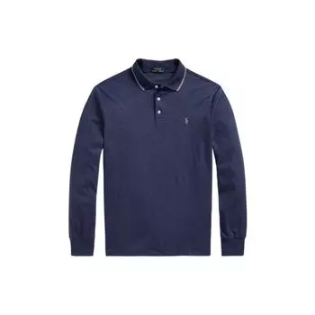 Polo Ralph Lauren Solid Micro Logo Рубашка поло с коротким рукавом Мужская верхняя одежда Темно-синяя 16822198-410 XS
