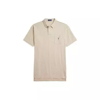 Polo Ralph Lauren Solid Pocket Повседневная спортивная рубашка поло Мужские топы Хаки MNPOKNI1N822434-270 M
