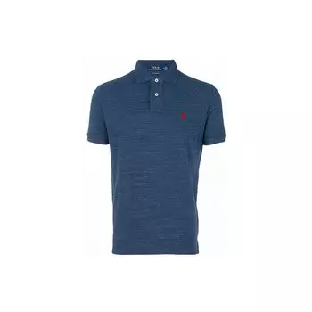 Polo Ralph Lauren Solid Slim Fit Logo Embroidered Short Sleeve Polo Shirt Men tops Blue 710666998-005 XL
