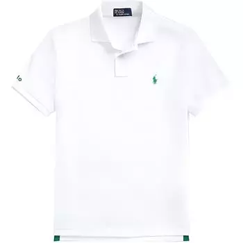Polo Ralph Lauren SS20 Логотип Вышитый Короткий Рукав Поло Рубашка Мужская Топы Белый 710804077-018 XXL