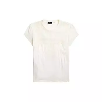Polo Ralph Lauren Ss21 Простая трикотажная хлопковая футболка с круглым вырезом и коротким рукавом для женщин, топы белого цвета WMPOKNINC020069 XS