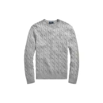 Polo Ralph Lauren SS22 Классический вязаный однотонный свитер мужской свитер серый MNPOSWE16810058-D86 L