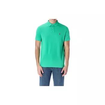 Polo Ralph Lauren SS22 Логотип Вышитый Короткий Рукав Поло Рубашка Мужская Топы Зеленый 710680784-270 XL