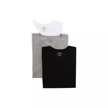 Polo Ralph Lauren SS22 логотип вышитый однотонный короткий рукав футболка комплект из 3 предметов мужские топы 714830304-002 M