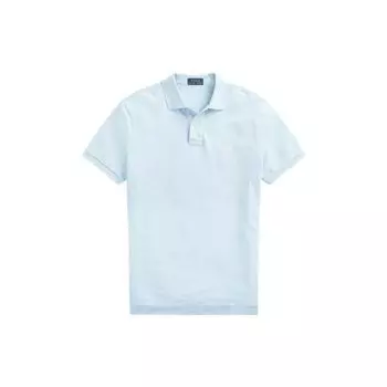 Polo Ralph Lauren SS22 Mesh Рубашка поло с коротким рукавом Мужские топы Светло-голубой MNPOKNI1N821591-400 XXL