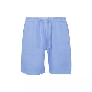 Polo Ralph Lauren SS22 Однотонные хлопковые шорты на шнуровке для повседневной носки Мужские шорты Синий 710704271012HARBOR S