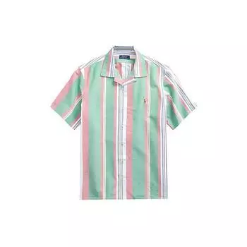 Polo Ralph Lauren SS22 Oxford Cloth Camp Collar Shirt Men Shirts Green MNPOWOV1N820472-990 XS