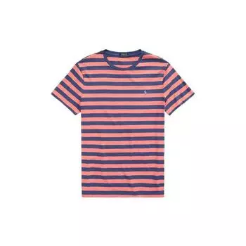 Polo Ralph Lauren Ss22 Полосатая футболка с коротким рукавом и круглым вырезом Мужские топы Красный MNPOTSH1N821153-600 S