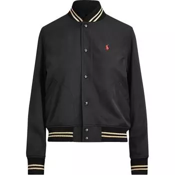 Polo Ralph Lauren Ss22 Пони Вышитый Медведь Куртка Женская Куртка Черное Золото 211783995001 XS