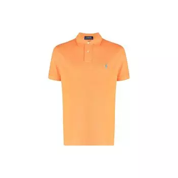 Polo Ralph Lauren SS22 Pony Logo вышитая рубашка поло с коротким рукавом мужская верхняя часть оранжевая 710782592-025 XXL