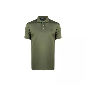 Polo Ralph Lauren SS22 Повседневная рубашка поло с коротким рукавом и вышитым логотипом Мужская рубашка поло Зеленый 710652578-130 M