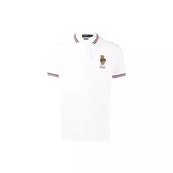 Polo Ralph Lauren SS22 Повседневная удобная рубашка поло с коротким рукавом Мужские топы Белый 710863211003 XXL