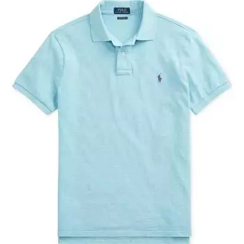Polo Ralph Lauren SS22 Solid Logo Вышитый хлопок короткий рукав поло рубашка мужская топы синий 710574020-176 L