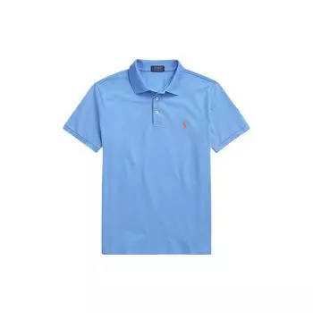Polo Ralph Lauren SS22 Solid Micro Logo Slim Fit Polo Shirt Short Sleeve Men tops Blue MNPOKNI1N821662-400 XS