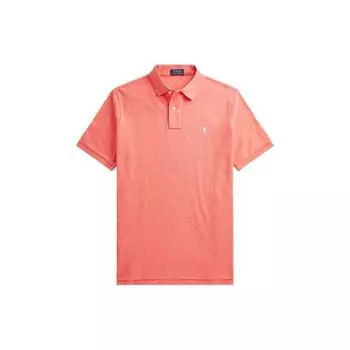 Polo Ralph Lauren SS22 Solid Slim Fit Logo Вышитый короткий рукав рубашки поло мужские рубашки поло розовые MNPOKNI1N821-587 XL