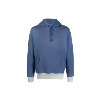 Polo Ralph Lauren SS23 Color Block Hem Drawstring Hooded Sweatshirt Men sweatshirt Blue 710890865-001 L