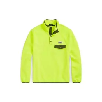 Polo Ralph Lauren SS23 флисовый пуловер с молнией на половину длины, мужская толстовка лимонно-желтого цвета MNPOKNI16822717-700 M