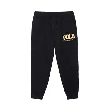 Polo Ralph Lauren SS23 Label Drawstring Waist Tapered Leg Sweatpants Men Sweatpants Black 710878607-001 XL
