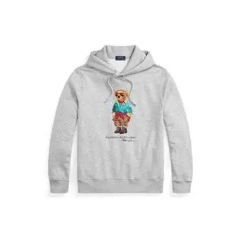Polo Ralph Lauren SS23 Медвежий Принт Толстовка с капюшоном на шнурке Мужские толстовки Серый MNPOKNI16822710-020 XL