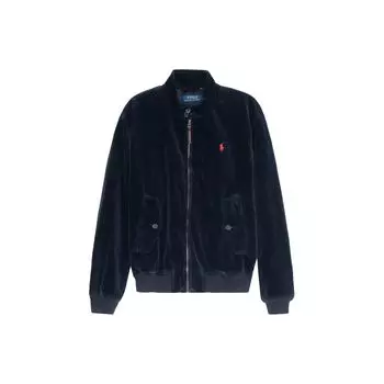 Polo Ralph Lauren Ss23 однотонная куртка с вышитым логотипом и длинными рукавами, мужские куртки темно-синего цвета 710729996-001 S