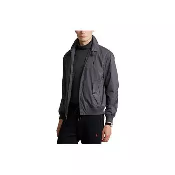 Polo Ralph Lauren SS23 однотонная мужская куртка с вышитым логотипом серо-синего цвета 710832229-005 XXL