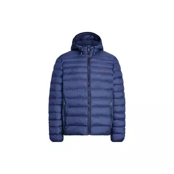 Polo Ralph Lauren Ss23 однотонная мужская куртка с вышитым логотипом и длинными рукавами, с капюшоном, синяя 710829156-012 XXL