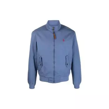 Polo Ralph Lauren SS23 Однотонная мужская куртка с вышитым логотипом и длинным рукавом, небесно-голубая 710907716-001 L