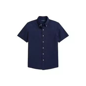 Polo Ralph Lauren SS23 Однотонная однобортная рубашка поло Мужские рубашки темно-синего цвета MNPOWOV1N820308-410 S