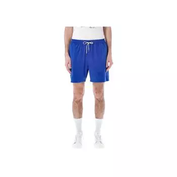 Polo Ralph Lauren Ss23 Однотонные прямые шорты с вышитым логотипом на шнурке, мужские шорты синего цвета 710907255-003 XL