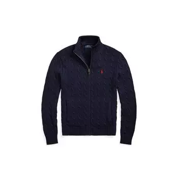 Polo Ralph Lauren SS23 однотонный вязаный свитер с длинным рукавом, мужской свитер, синий MNPOSWE16821353-400 XS