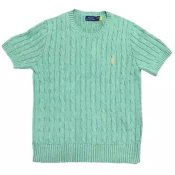 Polo Ralph Lauren SS23 однотонный вязаный свитер с вышитым логотипом женский свитер зеленый 211910987-010 M