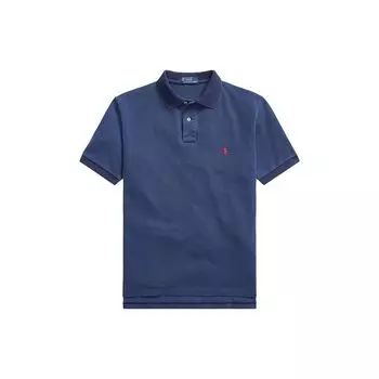 Polo Ralph Lauren SS23 однотонный вышитый логотип пуловер прямого кроя с коротким рукавом рубашки поло мужские рубашки поло синий 710850860-010 M