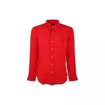 Polo Ralph Lauren SS23 Рубашка с вышивкой логотипа Мужские рубашки 710829443-018 S
