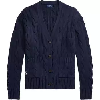 Polo Ralph Lauren SS23 Solid Cable Knit Sweater Женский свитер Темно-синий WMPOSWENDW20082-400 XS