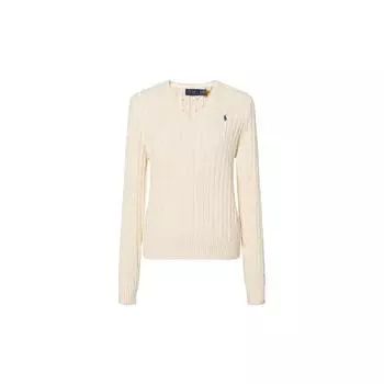 Polo Ralph Lauren SS23 Solid Cable Knit свитер женский свитер кремово-белый 211747398-004 XS