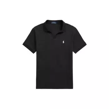 Polo Ralph Lauren SS23 Solid Casual с коротким рукавом Поло Мужские топы Черный MNPOKNI1N822254-001 XS