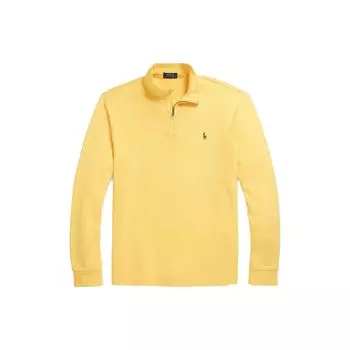 Polo Ralph Lauren Ss23 Solid Half-Zip Logo Вышитый свитшот Мужской свитшот Желтый 710857073-002 L