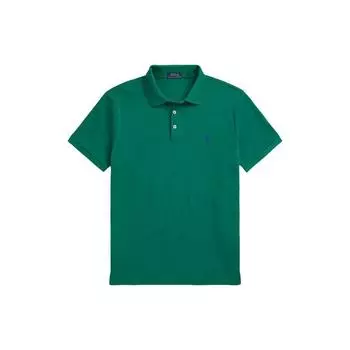 Polo Ralph Lauren SS23 Solid Logo Embroidered Slim Fit Polo Shirt Short Sleeve Men tops Green MNPOKNI1N822251-320 XS