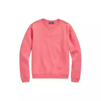 Polo Ralph Lauren Ss23 Solid Logo Вышитый круглый вырез Толстовка Женская толстовка Розовый WMPOKNINFB20491-600 M