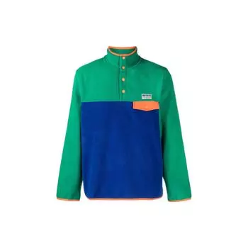 Polo Ralph Lauren SS23 Свитшот мужской с воротником на пуговицах, колор-блок, зеленый 710901564-001 S