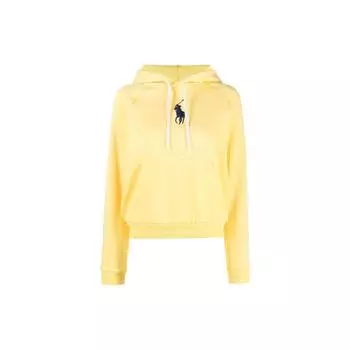 Polo Ralph Lauren SS23 Узор Печатный Толстовка С Капюшоном Женская Толстовка Желтый 211892658-002 XS