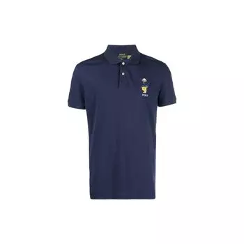 Polo Ralph Lauren Ss23 вышитый логотип с коротким рукавом рубашки поло мужские рубашки поло темно-синие 710899528-001 L