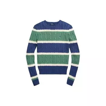 Polo Ralph Lauren SS24 Color Block Slim Fit Crew Neck Knit свитер женский свитер многоцветный WMPOSWENC020884-400 S