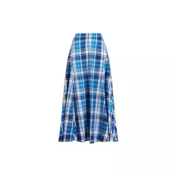 Polo Ralph Lauren SS24 Клетчатая А-силуэта Длинная Повседневная Юбка Женские юбки Многоцветный WMPOSKTNDR20095-400 S