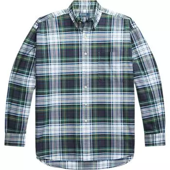 Polo Ralph Lauren SS24 клетчатый принт накладной карман однобортная свободная рубашка с длинным рукавом мужские рубашки многоцветные MNPOWOV16823626-100 S