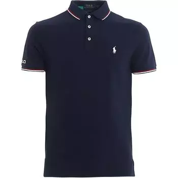 Polo Ralph Lauren SS24 Logo Рубашка поло с коротким рукавом Мужская, темно-синяя 710792813-001 XS